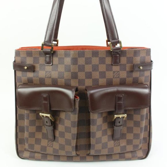 Louis Vuitton Discontinued Damier Ebene Uzes Manhattan Shoulder Bag - Picture 1 of 16